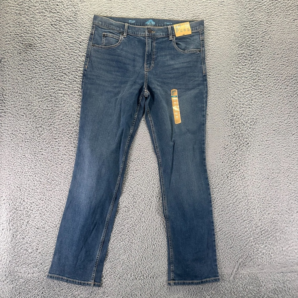 Thereabouts Jeans Boys 20 Blue Cotton Denim Straight Faded Streetwear Stretch